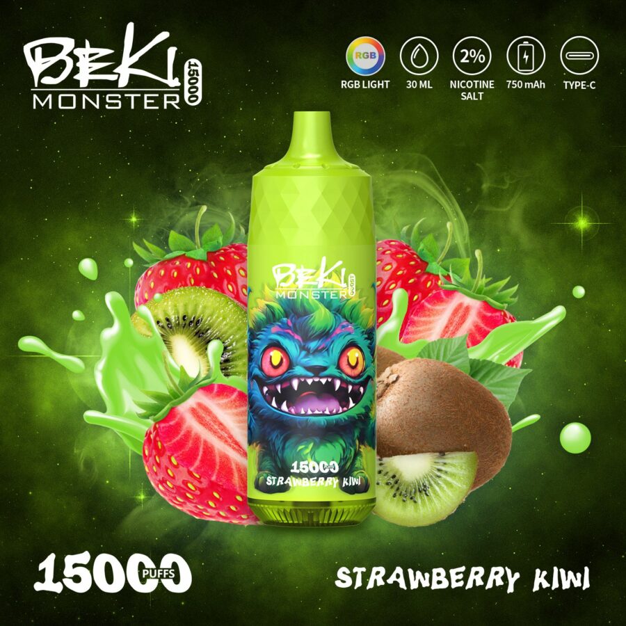 PUFF BEKI MONSTER 15000 - STRAWBERRY KIWI