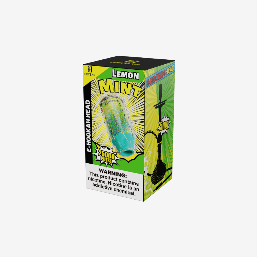 PUFF & TÊTE E-HOOKAH HEYBAR 25000 PUFFS - LEMON MINT 2