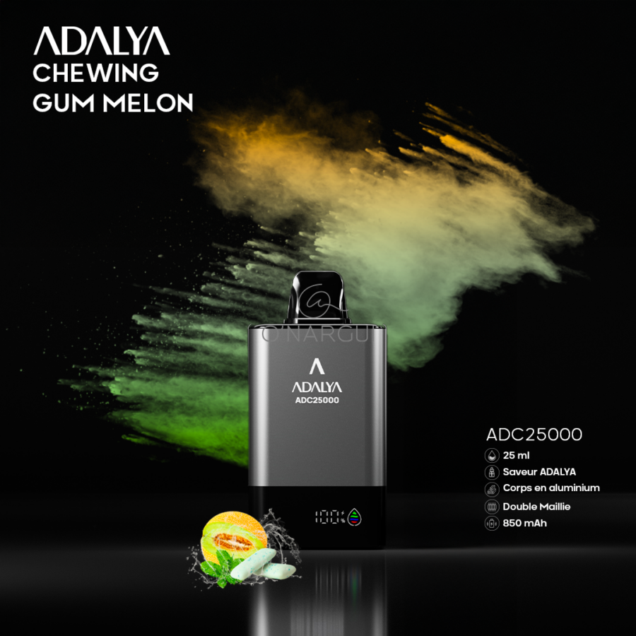 Vape Adalya 25000 Puff - CHEWING GUM MELON