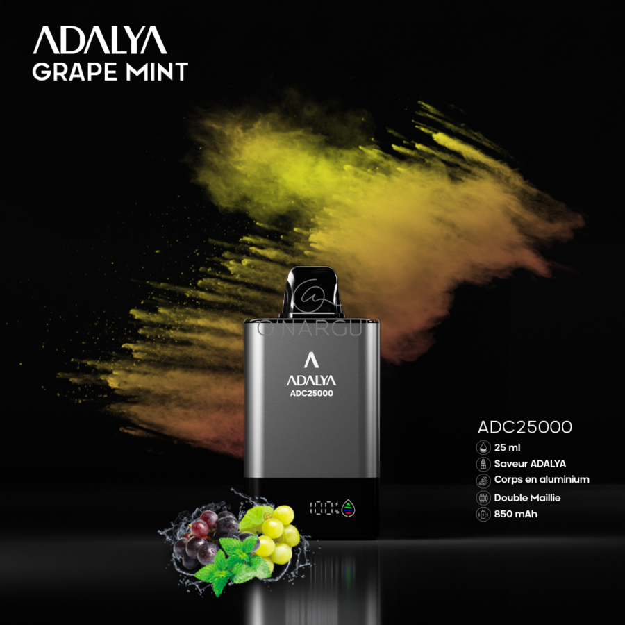 Vape Adalya 25000 Puff - GRAPE MINT