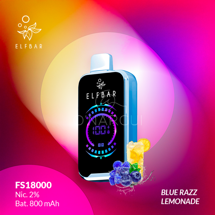 PUFF ELFBAR 18000 - BLUE RAZZ LEMONADE