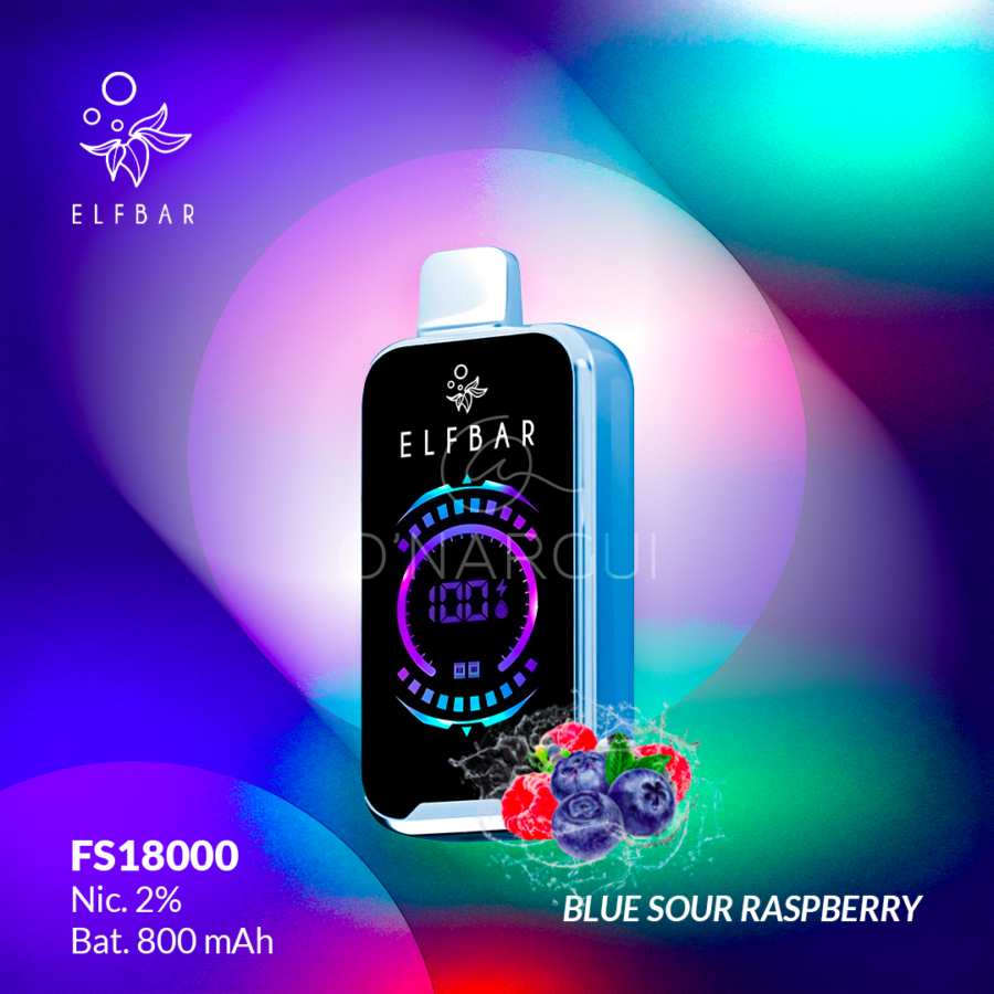 PUFF ELFBAR 18000 - BLUE SOUR RASPBERRY