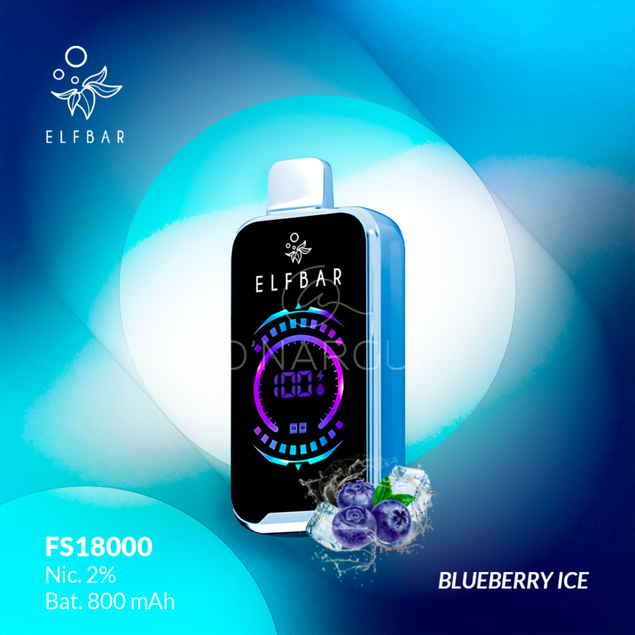 PUFF ELFBAR 18000 - BLUEBERRY ICE