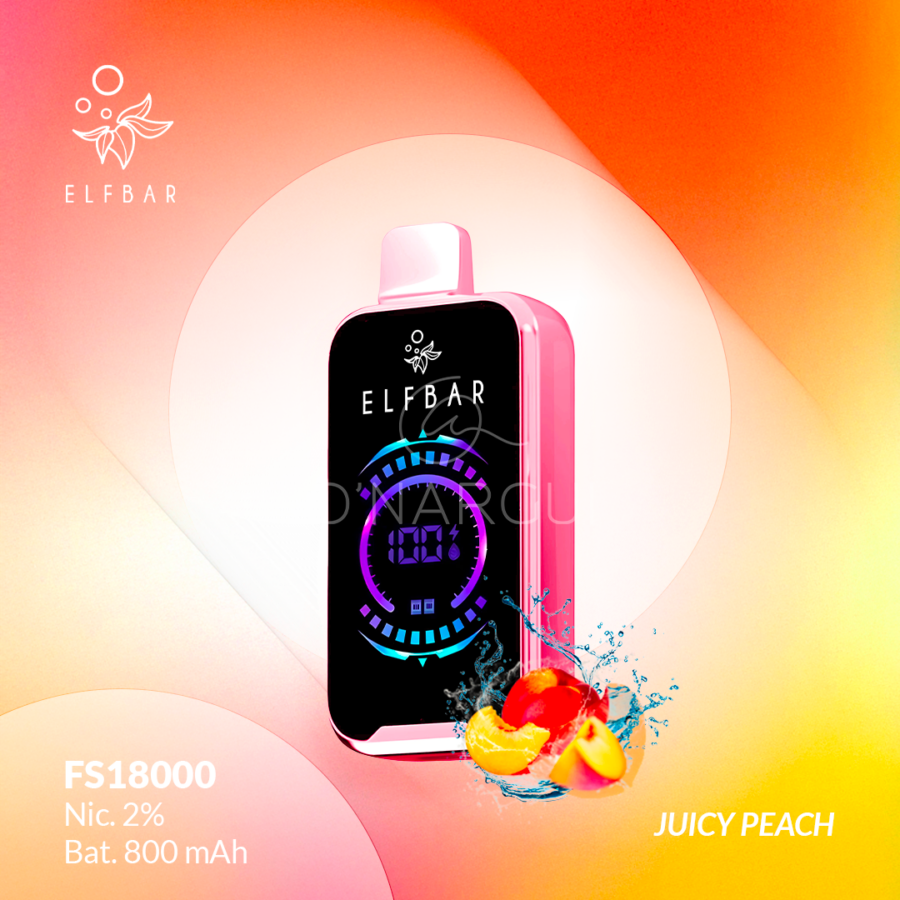 PUFF ELFBAR 18000 - JUICY PEACH