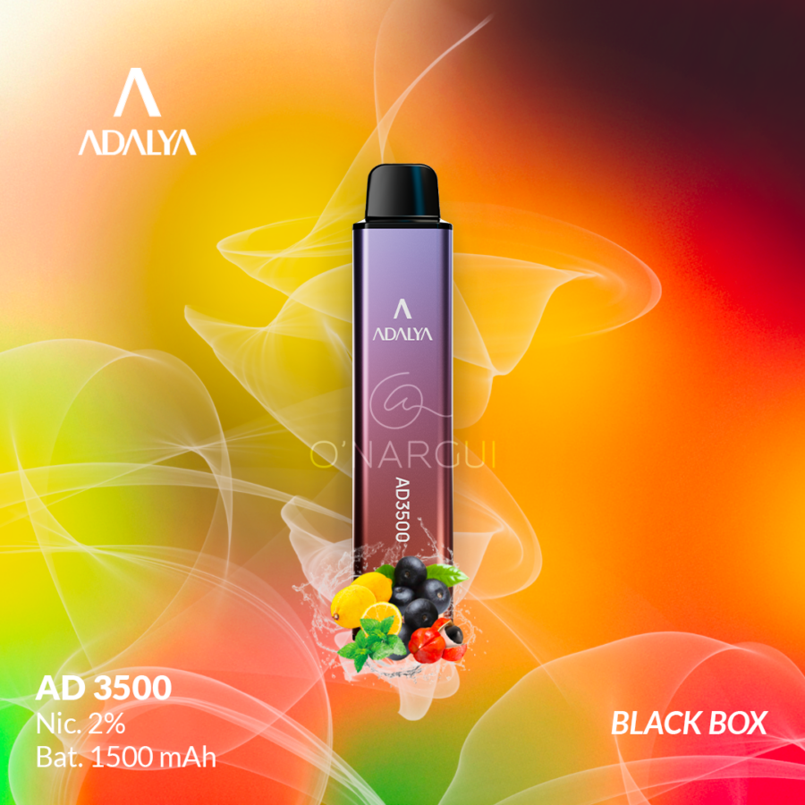 VAPE ADALYA AD 3500 - BLACK BOX