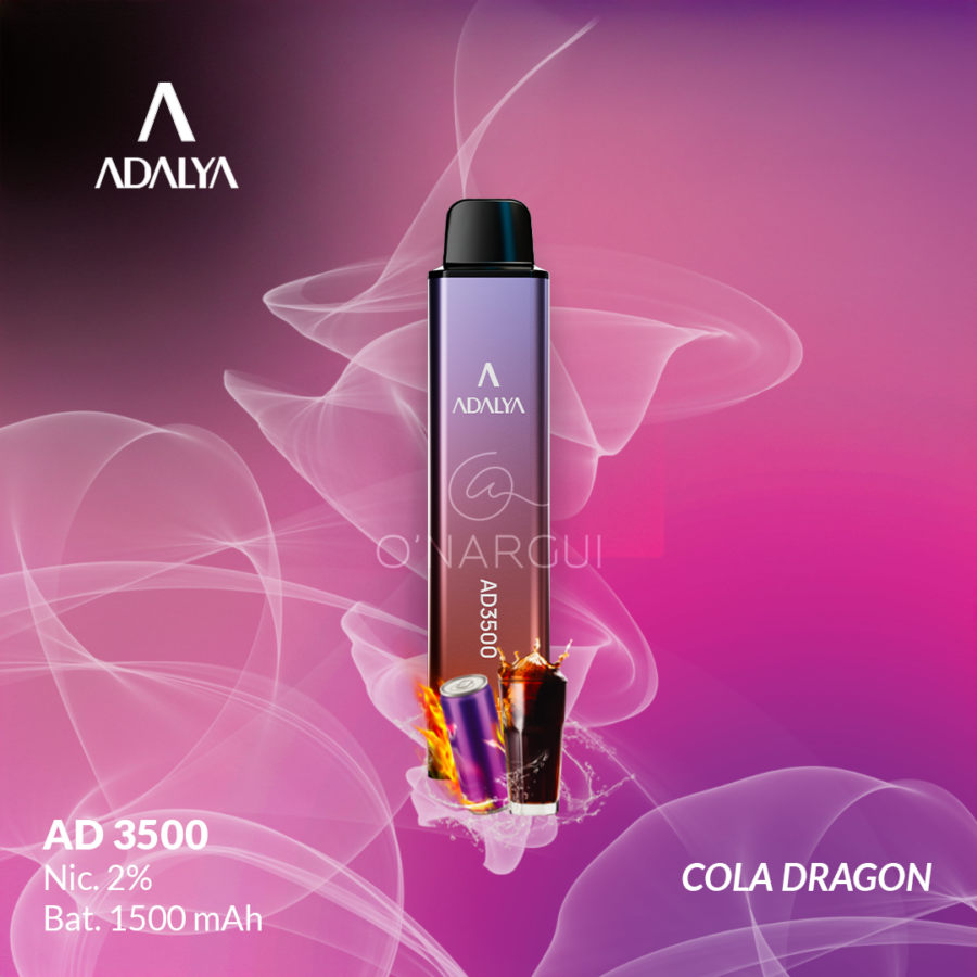 VAPE ADALYA AD 3500 - COLA DRAGON