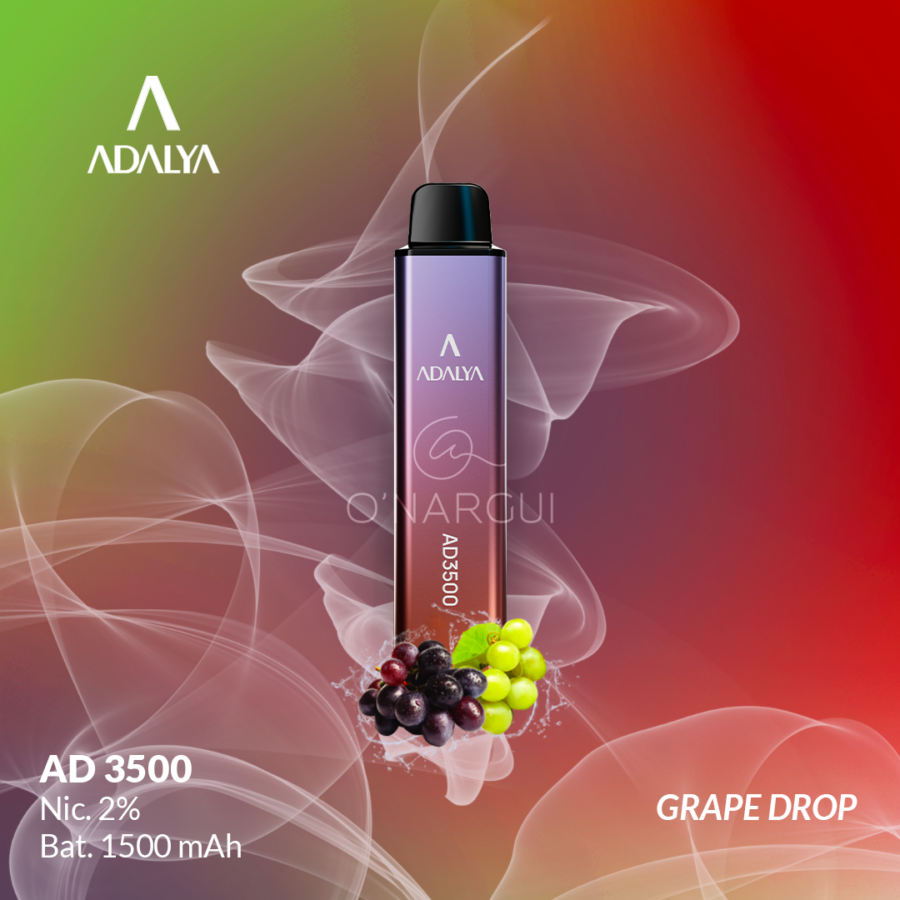 VAPE ADALYA AD 3500 - GRAPE DROP