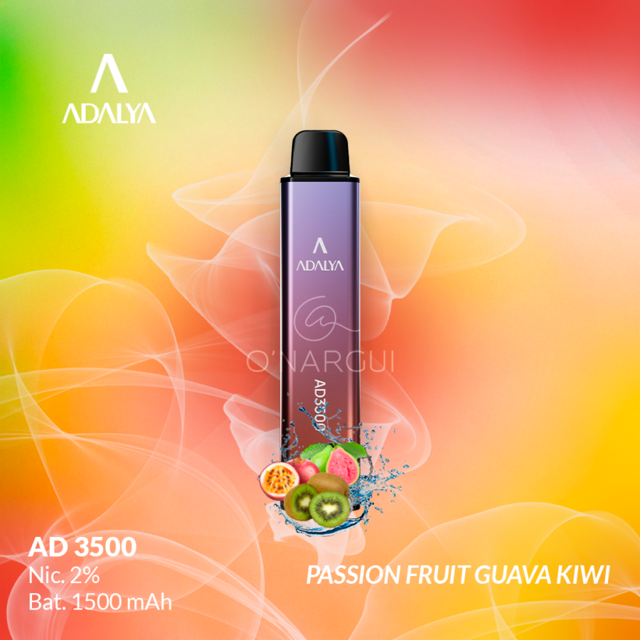 VAPE ADALYA AD 3500 - PASSION FRUIT GUAVA KIWI