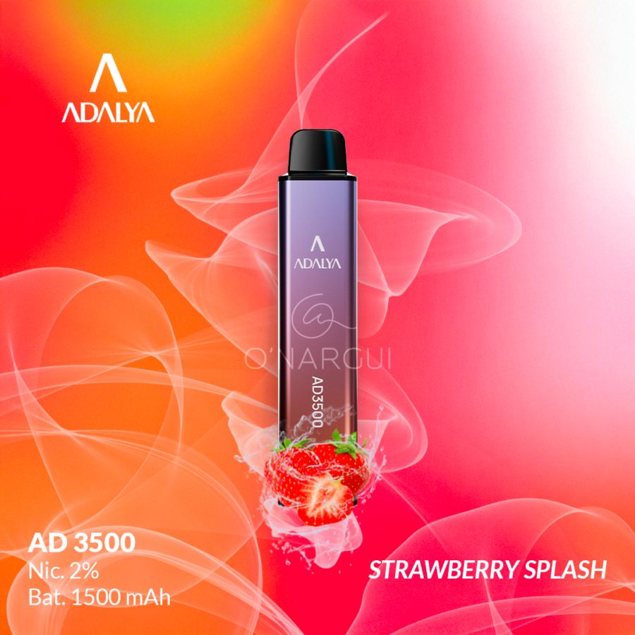 VAPE ADALYA AD 3500 - STRAWBERRY SPLASH